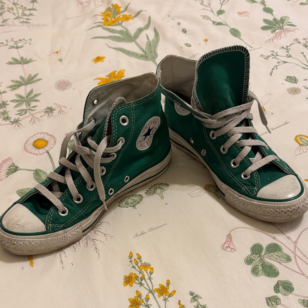 Converse Green High-Top Sneakers